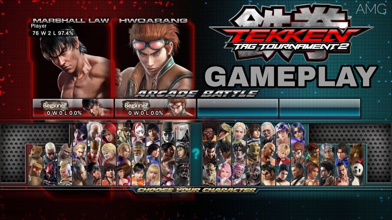 Tekken Tag 2 | Episode 4 | Hwoarang & Marshall Law  | PS3 Gameplay | AMG | No Commentary