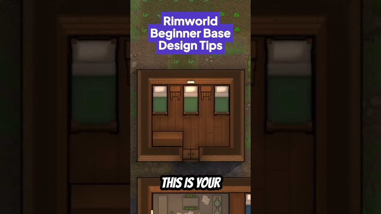 [RimWorld] Rimworld Beginner Base Design Tips #shorts #gaming #rimworld [1.5]