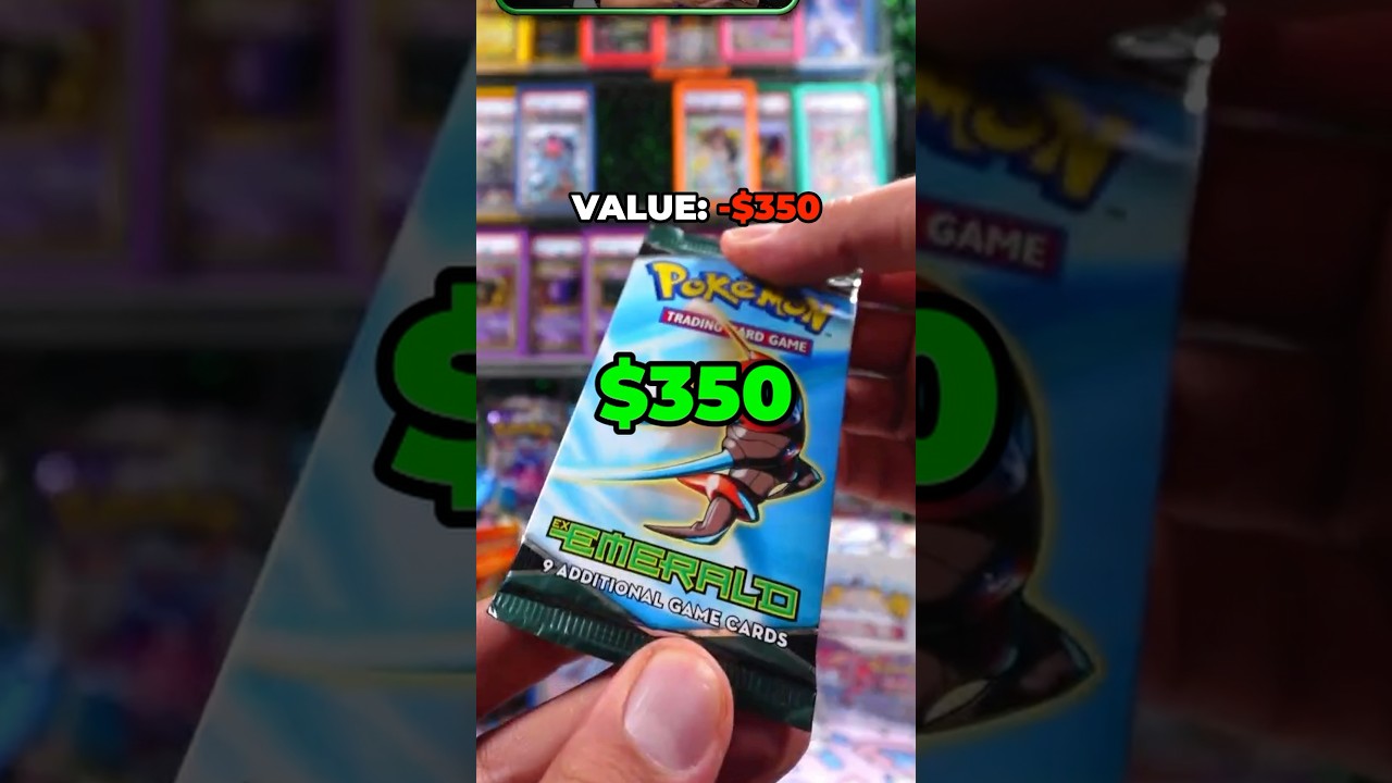 WE OPENED A $350 EX EMERALD POK&Eacute;MON PACK 🤯🔥 #pok&eacute;mon #pokemoncommunity #pokemoncards