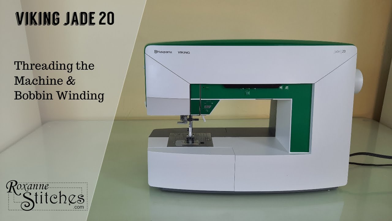 Viking Jade 20 Часть 1 ~ Заправка ниток и намотка шпульки