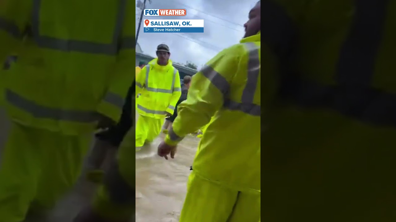 First Responders Evacuate Oklahoma Boys And Girls Club During Flooding