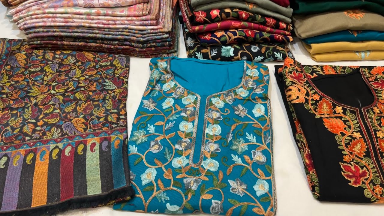 20-Jan-25 | Kashmiri Embroidery Kurti | Winter Kurtis | Winter Stoles | WhatsApp: +91-7051012285