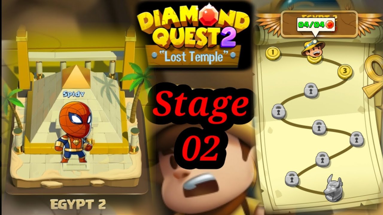 Diamond Quest 2 The Lost Temple EGYPT 2 Stage 2