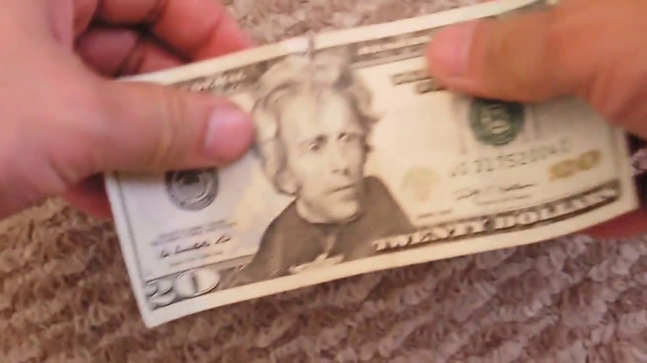 How To Repair a Ripped $20 Bill with Scotch Tape Matte Finish