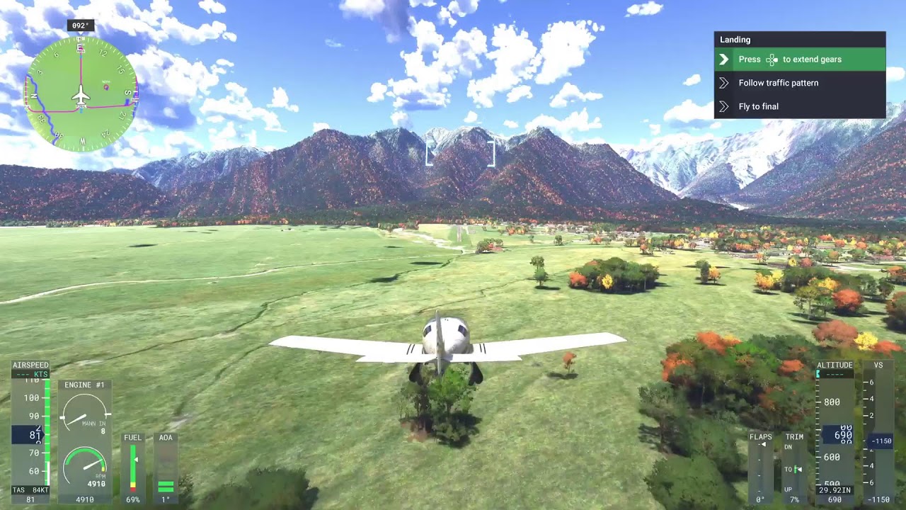 Morning flight sim