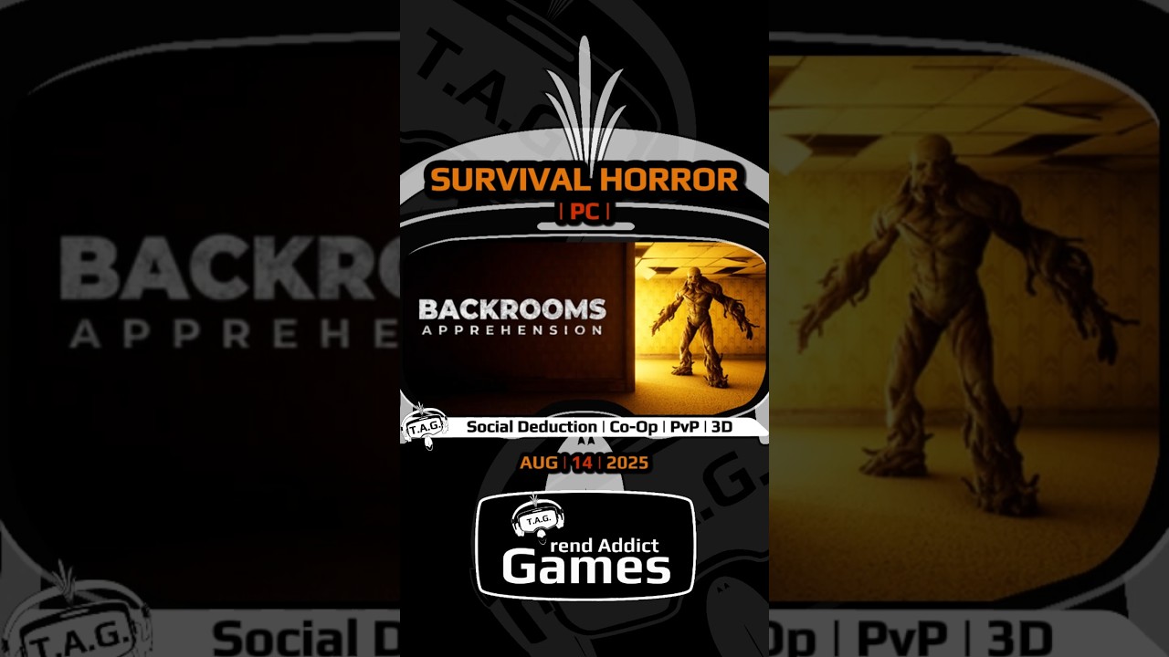 &bull; BACKROOMS: APPREHENSION &bull; S. Horror | Social Deduction | Co-Op | PvP | 3D / PC #BestNewPCGames2025
