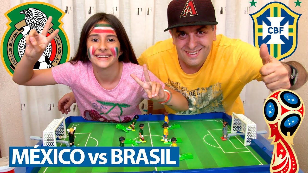 Partido Brasil vs México con Playmobil. Goles Picantes en el Mundial Rusia 2018