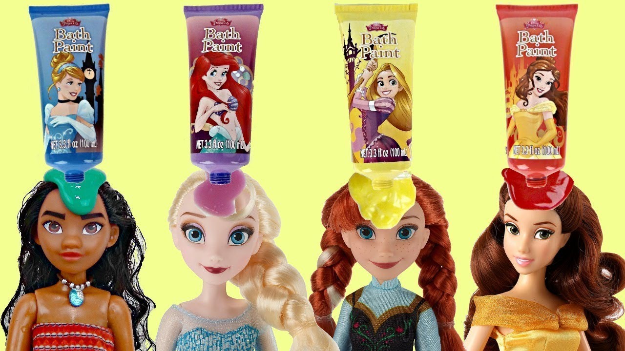 NEW Disney FROZEN Dolls, Soap Scrub Set, Anna, Elsa, Kristoff, Hans Orbeez Toy Surprise For Children