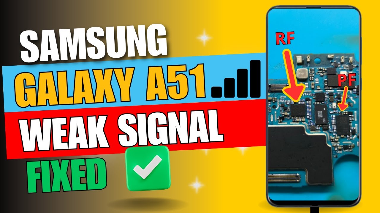 Samsung Galaxy A51 Weak Signal? - RF IC Replacement & PF IC Reballing Guide 📶🔧