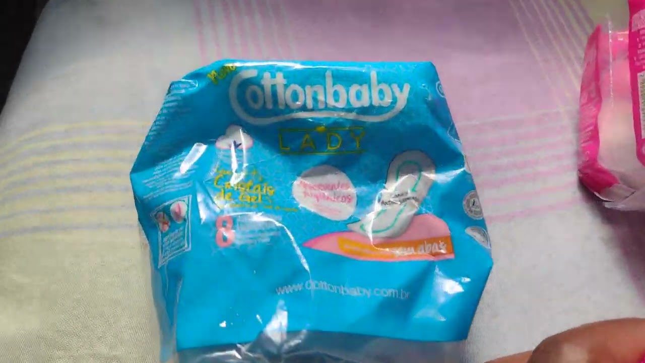 ABSORVENTES COTTON / QUE MINHA FILHA GANHOU NA ESCOLA.