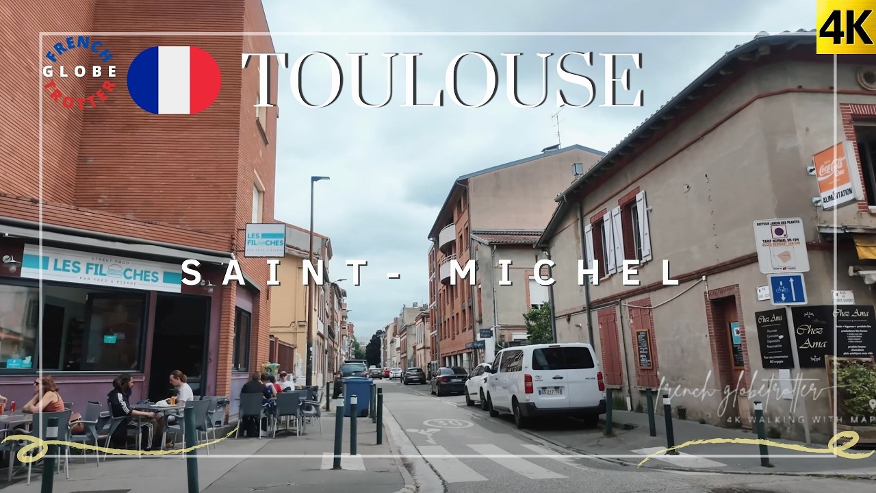 Toulouse Walking Tour 4K 🇫🇷 Palais de Justice ➜ Gd Rue de Saint-Michel ➜ Jardin des Plantes