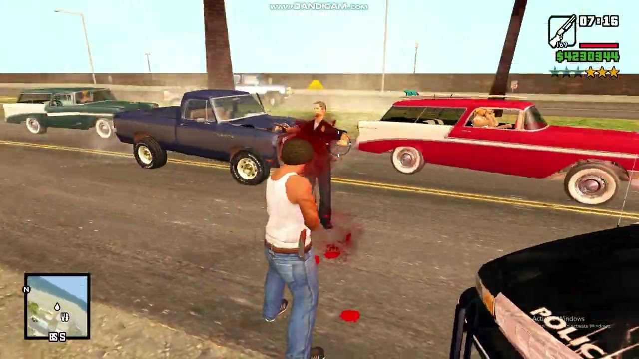 GTA San Andreas | Surviving a 6-Star Police Chase! 🔥#gtasanandreas #usa 