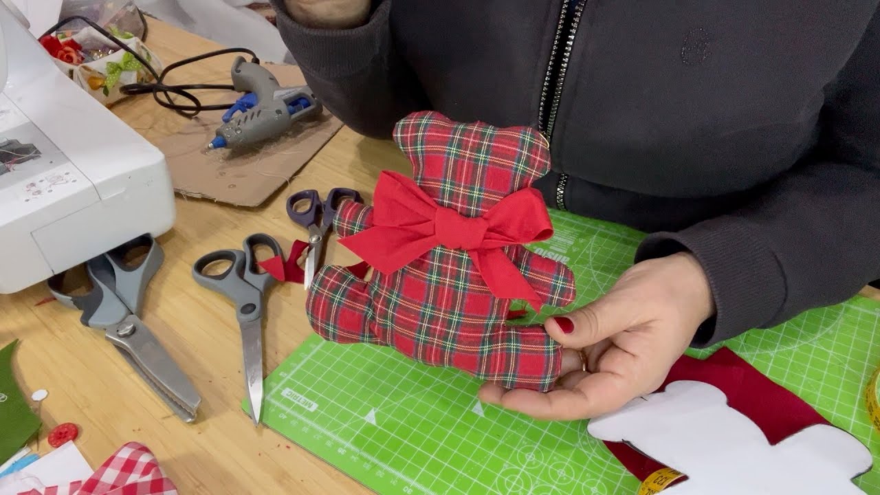🌹  Decorazione ORSETTO facile con cartamodello GRATIS - tutorial cucito creativo  susi