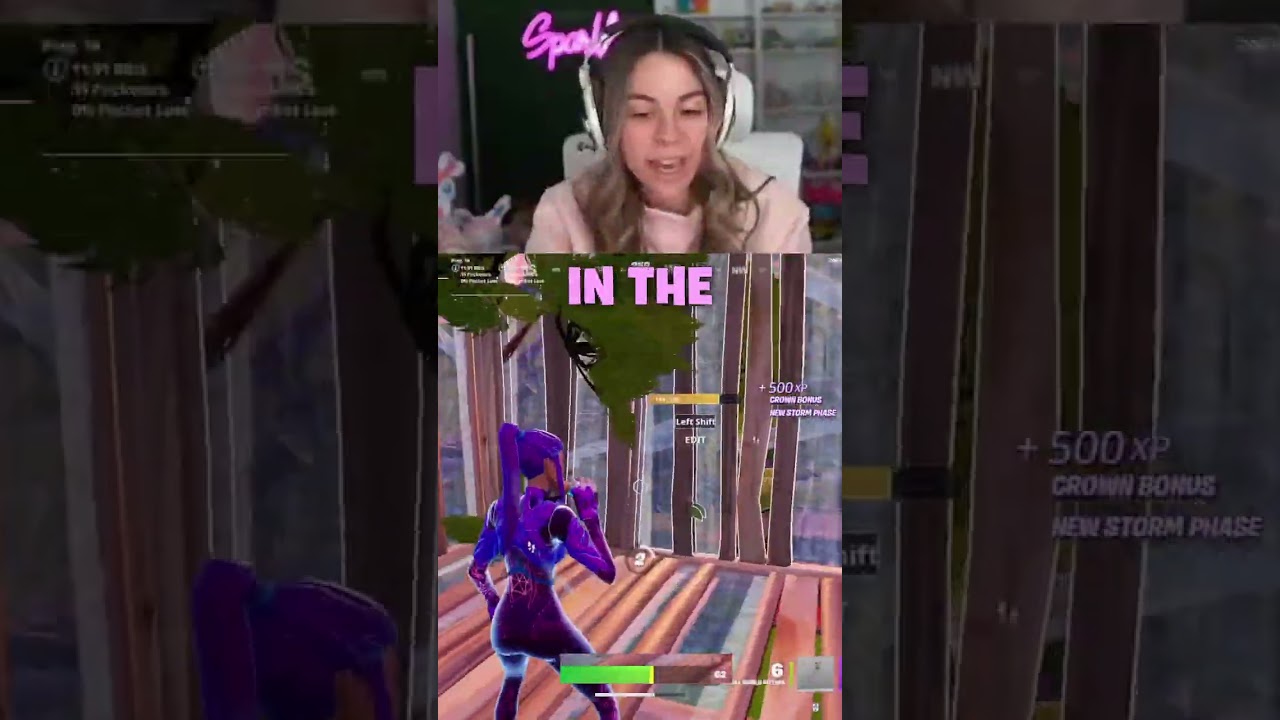 Он случайно встретил одну из лучших игроков в Fortnite 😱