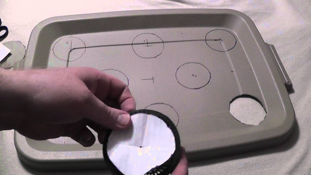 Some trick and tips for cutting holes in the lid of my container. (Part 2/3)