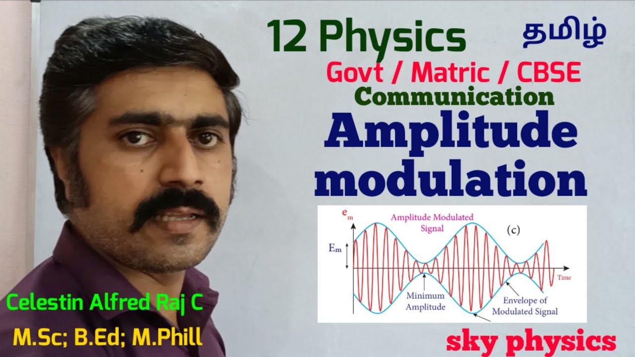 Amplitude|modulation|electronics|communication|Unit 10|12 Physics|Tamil|sky physics