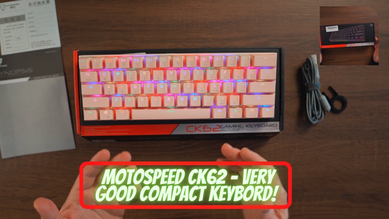 Motospeed CK62 - A Great Compact RGB Mechanical Keyboard!