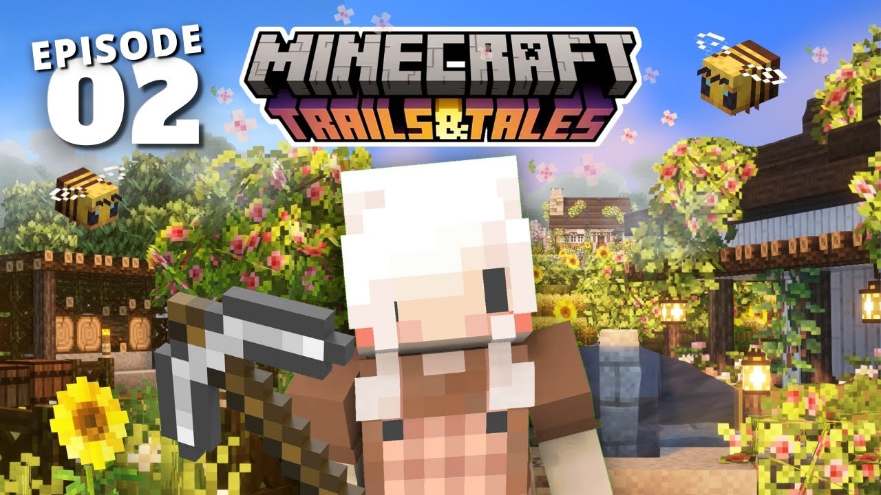 Am I Not Alone? | My Cottagecore Farm 🐝 EP 2 | Aesthetic Minecraft Survival Let&rsquo;s Play 1.20.1