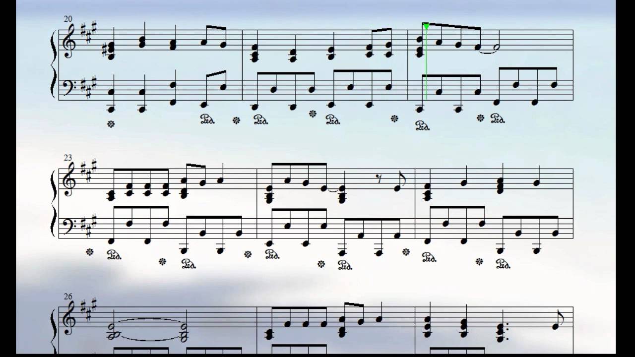 ピアノ楽譜で Mermaid Girl (Beatmania IIDX 18 Resort Anthem) Piano Version
