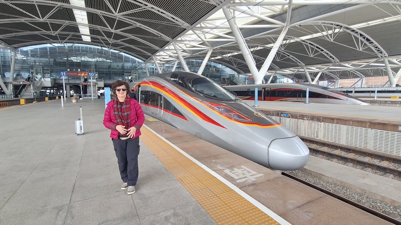High Speed Train  from Dongguan to Guangzhou. 
