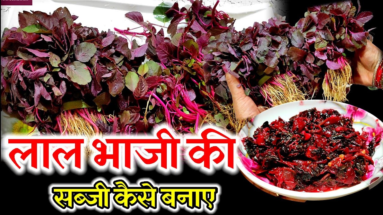 Lal Bhaji/सेहत का खजाना हजारों फायदे वाला लालभाजी बनाने का आसन तरीका/Red Spinach/Lal Chaulai/लाल साग