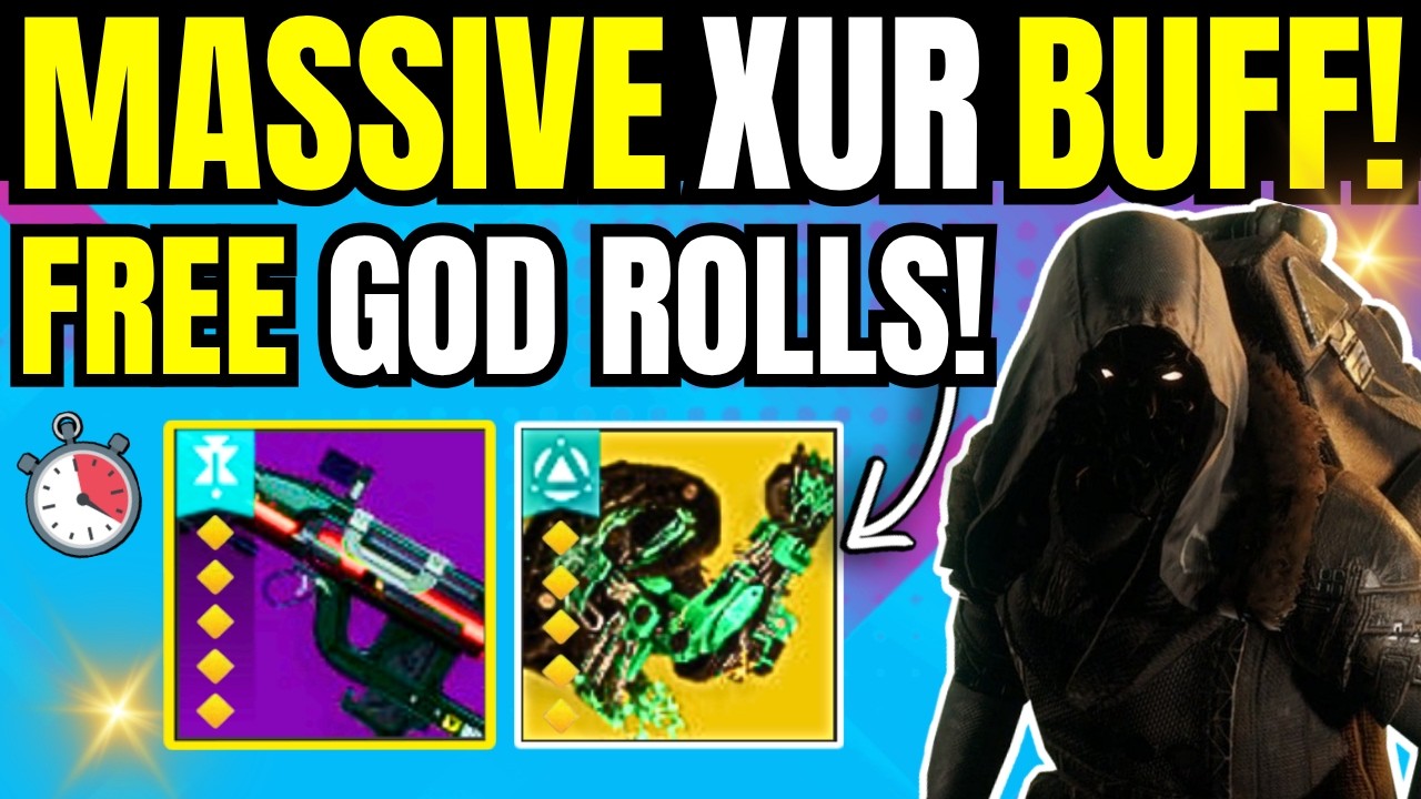 FREE XUR GOD ROLLS & Massive BUFF! Destiny 2 Final Monuments Update & New Exotic Inventory Jun 5th