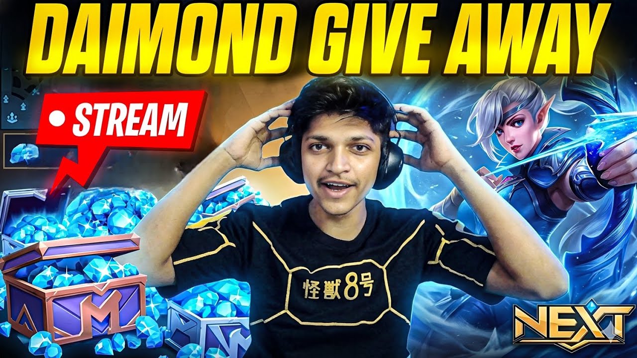 🛑🇮🇳MLBB DIAMOND GIVEAWAY Live Ghosty ML