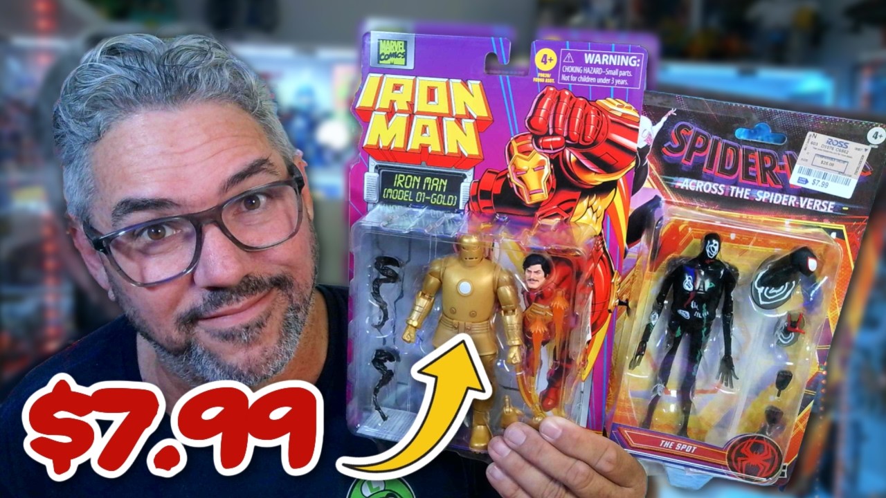 Фигурки Человека-паука из серии Marvel Legends приобретены в магазине ROSS.