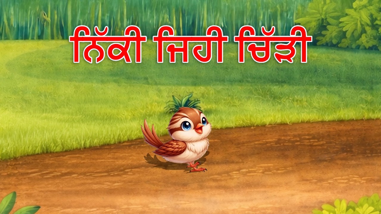 ਨਿੱਕੀ ਜਿਹੀ ਚਿੱੜੀ / Nikki jihi chiri | Sikhiaa | Punjabi Kids Song | #kidssong #music  #video