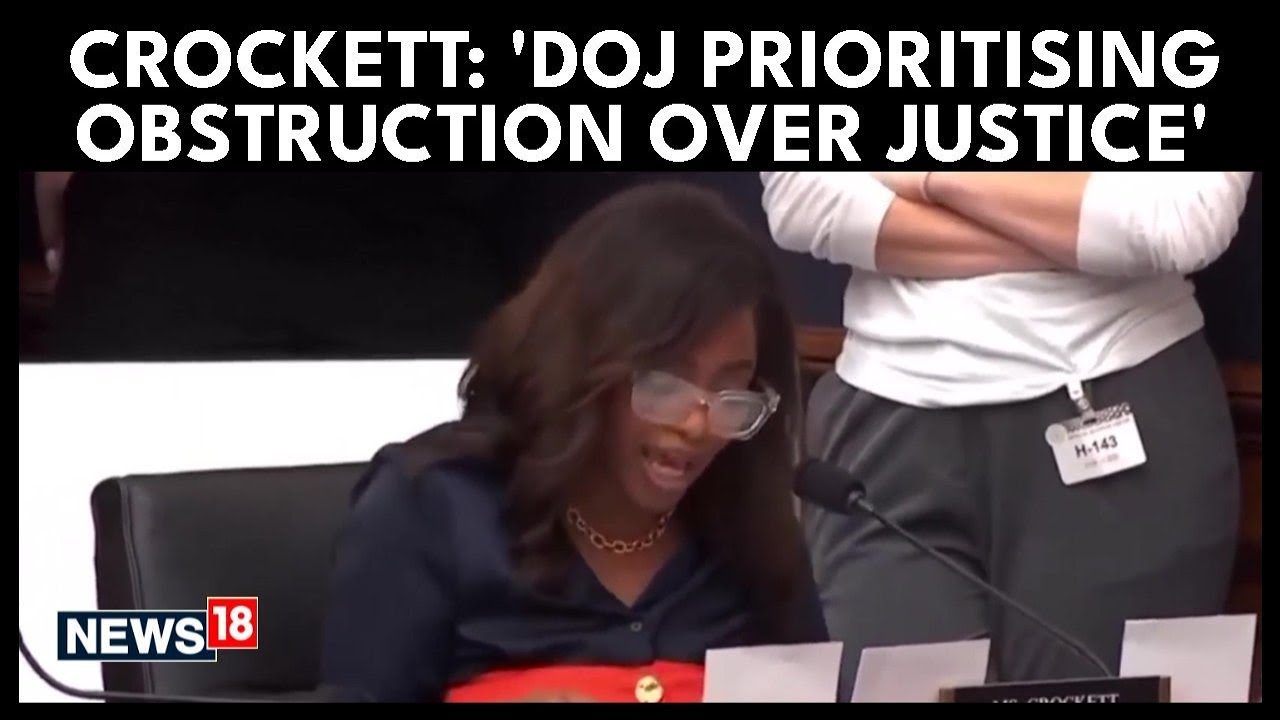 News18 | Jasmine Crockett Slams AG Pam Bondi Over Trump-Epstein Ties and DOJ 'Corruption'