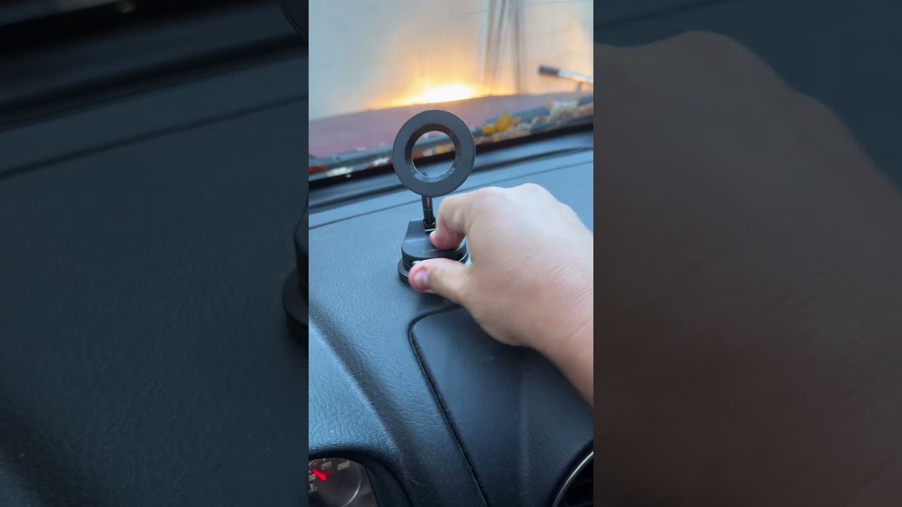 This LISEN MagSafe Phone Car Mount is a super secure way to attach your phone to your dashboard or