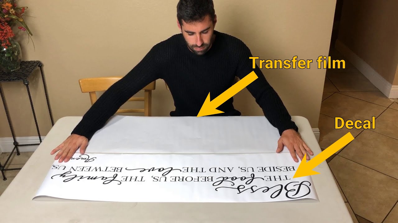 Vinyl Wall Decal Application Instructions