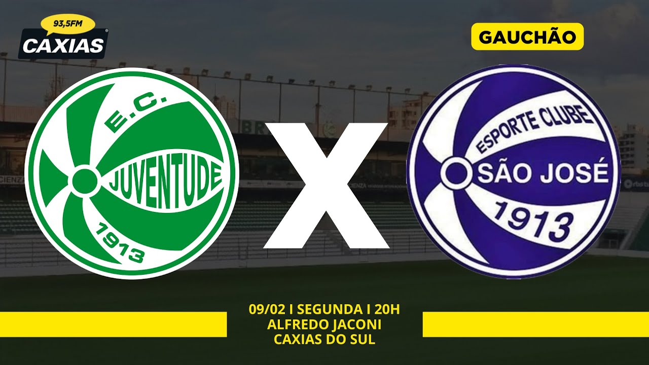 CAMPEONATO GA&Uacute;CHO 2026: JUVENTUDE X S&Atilde;O JOS&Eacute; 09/02/2026