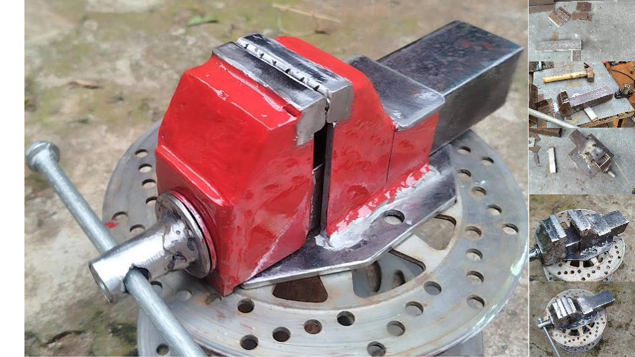 DIY, HOW TO MAKE BENCH VISE, ETO..DON'T THROW AWAY SCRAP METAL!