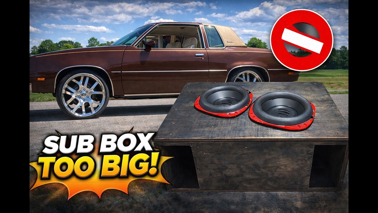 THOUGHT I BUILT THE PERFECT SUB BOX. FOR THE. ORION HCCA 12'S FOR. THE 81 CUTLASS...IT DIDNT FIT😤😩