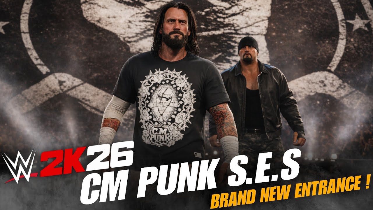 WWE 2K26 CM Punk S.E.S Brand New Entrance | WWE2K26 Concept! 