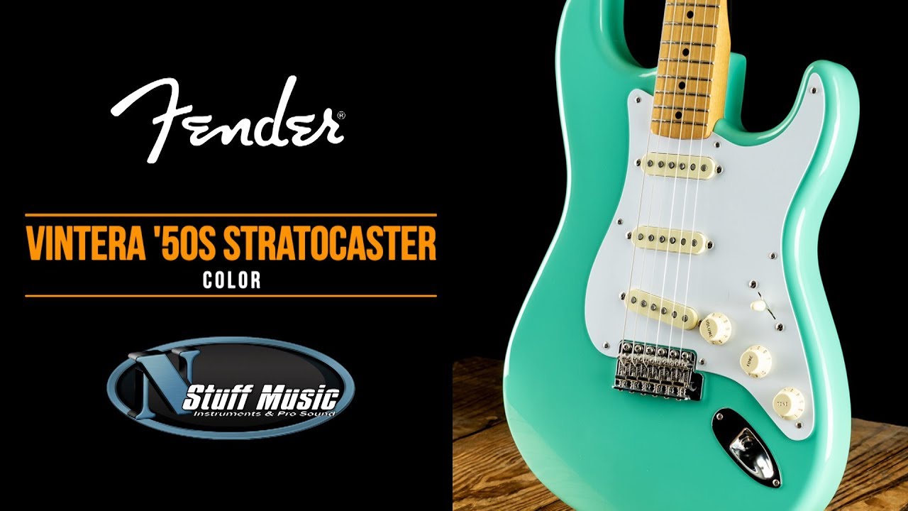 Fender Vintera '50s Stratocaster - Sea Foam Green - In-Depth Demo!