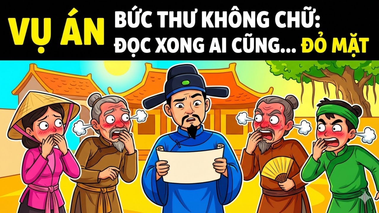 Vụ án Bức Thư Không Chữ: Đọc Xong Ai Cũng… Đỏ Mặt