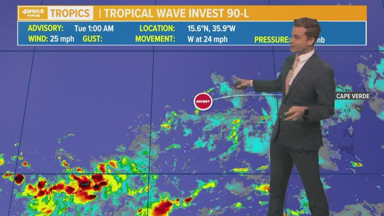 Tropical Update: Invest 90-L trying to organize in Atlantic