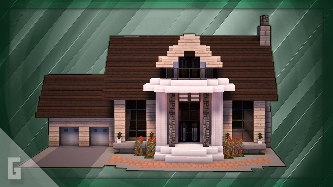 Minecraft: How To Build A Large Suburban House Tutorial (#6)
