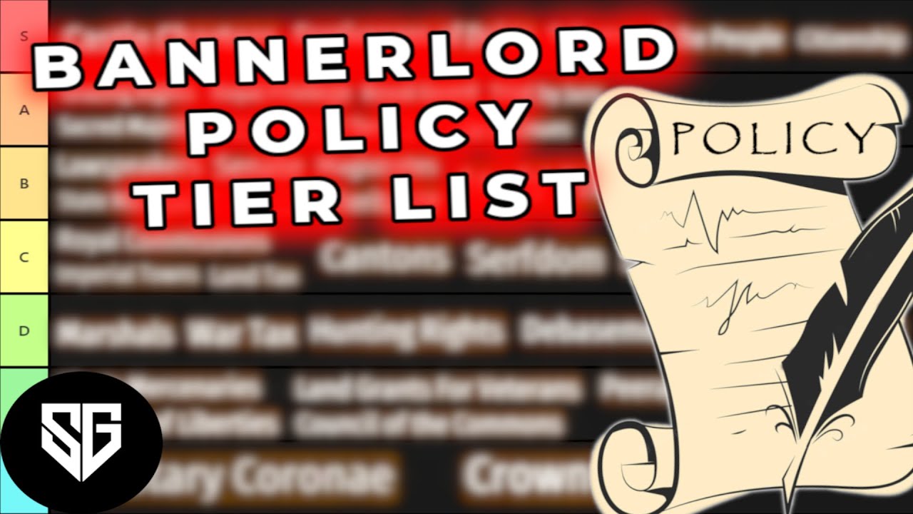 Bannerlord Kingdom Policy Tier List - All 35 Policies Tested & Ranked!