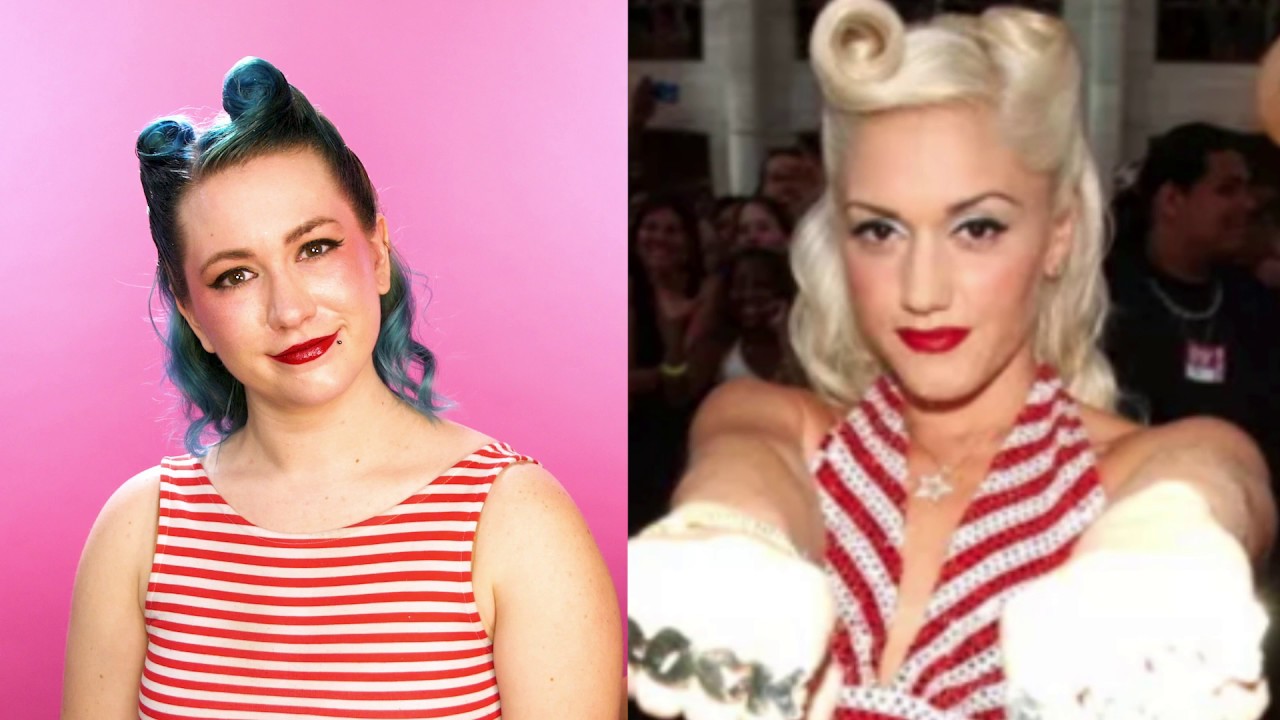 How to Get Gwen Stefani's Pin-up Curls Hair Tutorial | HISSYFIT