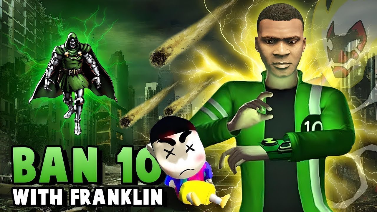 FRANKLIN Becomes BEN 10 in GTA 5! and Save Shinchan