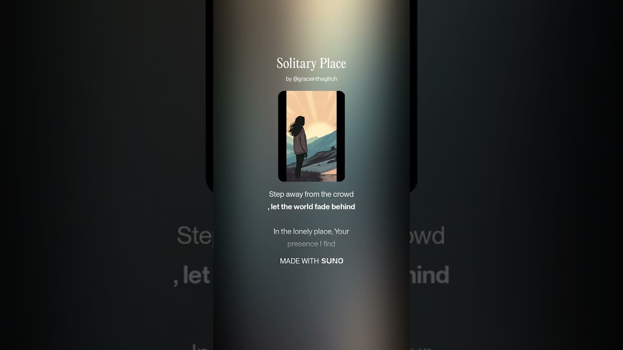 Solitary Place – Gentle Worship Song | Following Jesus into Peaceful Solitude
