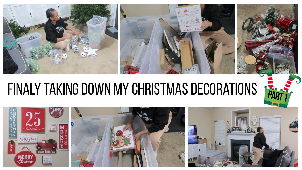 Finally Taking Down My Christmas Decorations… And Fighting This Tree