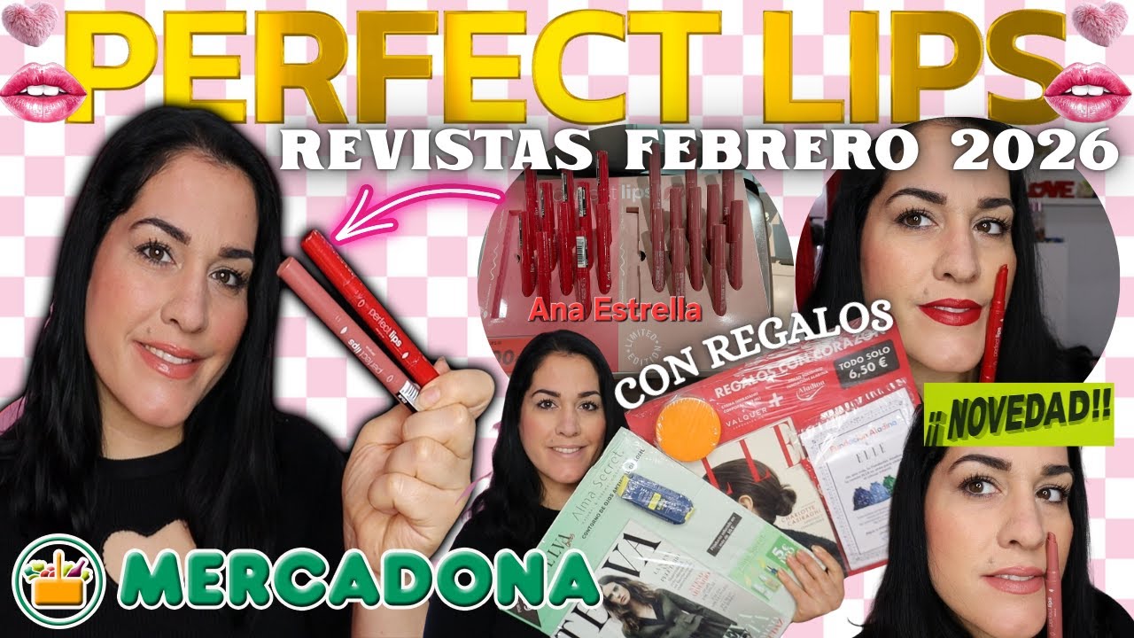 🔥HOY MARTES 20 ENERO🔥NOVEDADES MERCADONA COLECCIÓN PERFECT LIPS🫦+REVISTAS FEBRERO 2026