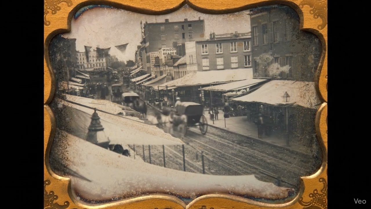 Used AI to animate old New York City Daguerreotype Photo from 1840