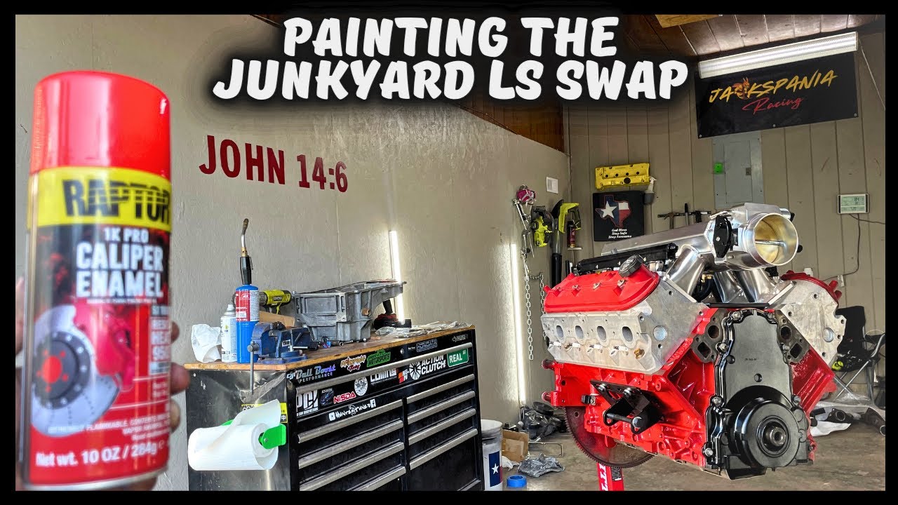 PAINTING THE JUNKYARD LS SWAP & MAKING IT LOOK FRESH!!