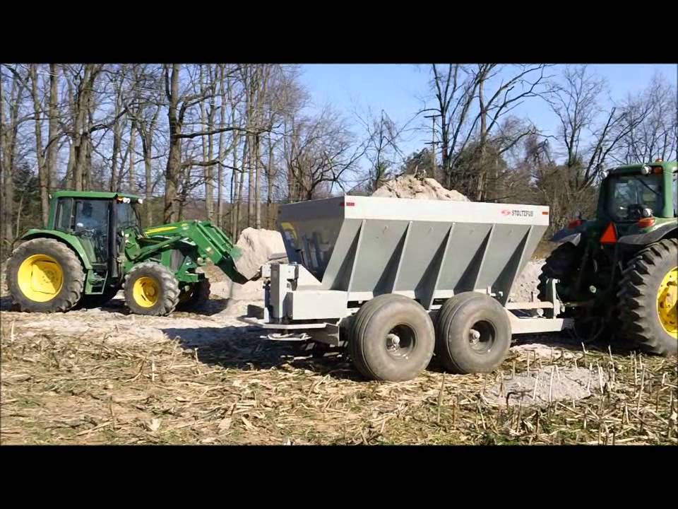 Loading the Ag Lime Spreader