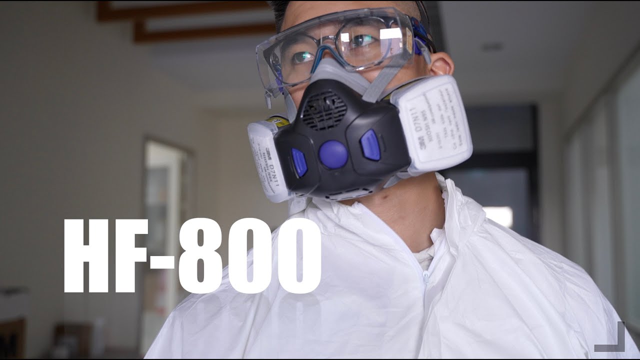 3M 全新呼吸防護具 HF-800系列 Secure Click Reusable Half Mask